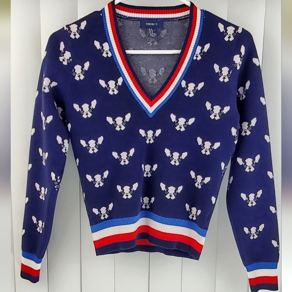 French Bulldog Pullover by Forever21